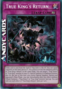 TRUE KING'S RETURN • (Ritorno Del Vero Re) • Segreta • BLMM EN176 • 1Ed • Yugioh - Image 1