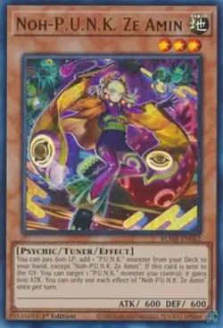 Yugioh! Noh-P.U.N.K. Ze Amin - BLMR-EN062 - Ultra Rare - 1st Edition Near Mint - Image 1