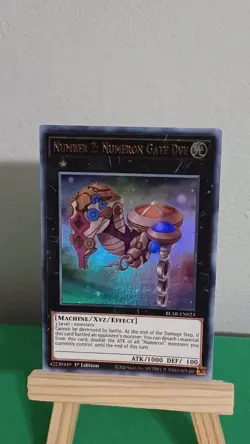 2020 Yugioh Number 2: Numeron Gate Dve BLAR-EN023 Ultra Rare BL Armageddon - Image 1