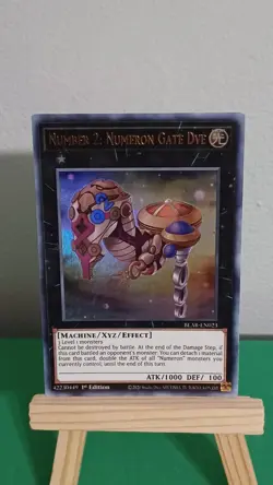 2020 Yugioh Number 2: Numeron Gate Dve BLAR-EN023 Ultra Rare BL Armageddon - Image 3