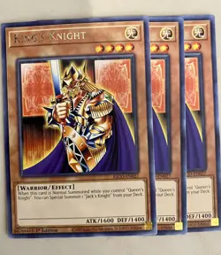 Yugioh x3 King's Knight KICO-EN027 Rare 1st Ed - Image 1