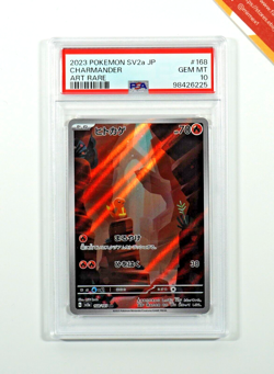 Pokemon PSA 10 Charmander #168 SV2a card 151 Art Rare 2023 Japanese - Image 1