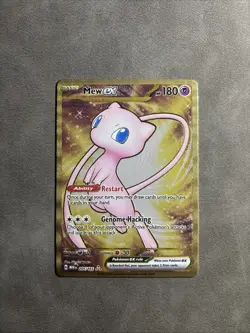 Pokemon TCG Mew EX Metal Gold NM 205/165 Scarlet & Violet 151 Promo Card - Image 1