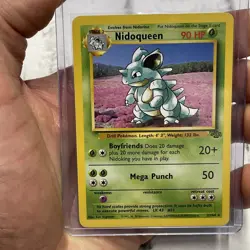 Pokemon Nidoqueen 23/64 Non Holo Base Set Unlimited Nintendo Card LP/NM Rare TCG - Image 1