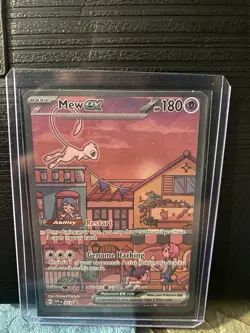 Mew ex SVP 053 Pokemon TCG Scarlet Violet 151 Black Star Promo Full Art Card NM - Image 1