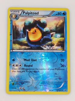 Reverse Holo Palpitoad Pokemon Card 23/101 2011 Noble Victories Light Play TGC - Image 1