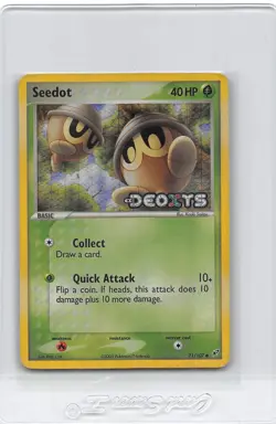 SEEDOT 71/107 - REVERSE HOLO - COMMON - EX Deoxys - 2005 POKEMON CARD - HP - Image 1