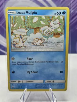 Alolan Vulpix 30/156 SM - Ultra Prism Regular Pokemon Card TCG - Image 1