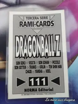 Carte Rami Tercera 111 Dragon Ball card set plastified Norma Dabra Babidi Dabura - Image 2