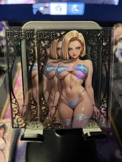 Goddess Story Metal Card Serialized Anime Waifu Android 18 - Image 1