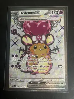 Dedenne ex 239/193 Paldea Evolved Terra Full Art Ultra Rare Pokemon Card New NM - Image 1