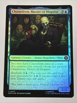 MTG Universes Beyond: Spider-man Chameleon, Master of Disguise Foil 0027 NM - Image 1