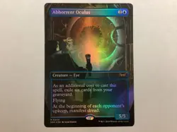 MTG Duskmourn ABHORRENT OCULUS Borderless Foil NM (BIN) Graded Power - Image 1