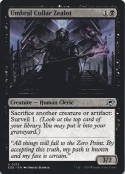 MTG Umbral Collar Zealot Normal NM Edge of Eternities Magic 123 - Image 1