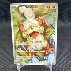 Pokemon TCG - Hisuian Growlithe 181/167 Twilight Masquerade Illus. Rare, EN, NM - Image 1