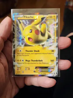 2016 Pikachu EX XY174 XY Black Star Promo Holo Ultra Rare Pokemon - Image 1