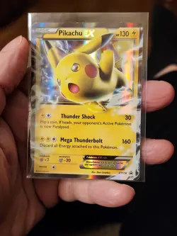 2016 Pikachu EX XY174 XY Black Star Promo Holo Ultra Rare Pokemon - Image 2