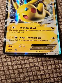 2016 Pikachu EX XY174 XY Black Star Promo Holo Ultra Rare Pokemon - Image 4