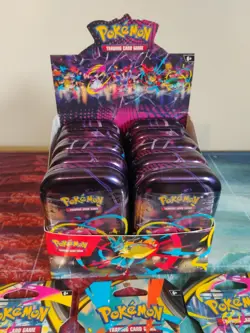Pokemon Mega Evolution Mini Tin Display And 3 Sleeved Packs - Image 2