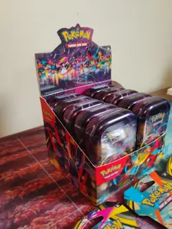 Pokemon Mega Evolution Mini Tin Display And 3 Sleeved Packs - Image 3