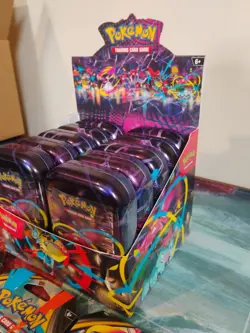 Pokemon Mega Evolution Mini Tin Display And 3 Sleeved Packs - Image 4