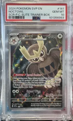 Noctowl #141 Pokemon Center Stamped Promo PSA 10 GEM MINT - Image 1