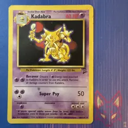 * Base Set 2 - MP - Kadabra 46/130 - Unlimited - WOTC Vintage Pokemon (US Seller - Image 1