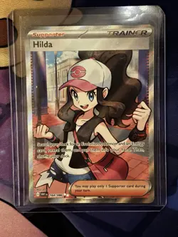 Hilda 164/086 Full Art Ultra Rare White Flare Holo Pokemon TCG PACK FRESH NM - Image 1