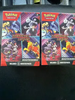 TWO Pokemon Scarlet & Violet Destined Rivals Booster Bundle Box FACTORY SEALED - Image 1