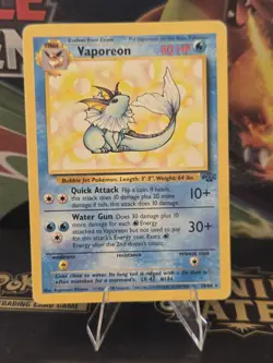 Pokemon Vaporeon #28/64 Jungle Base Set Vintage Rare WOTC Non Holo - Image 1