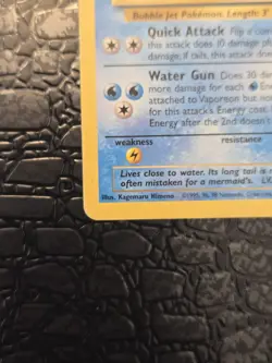 Pokemon Vaporeon #28/64 Jungle Base Set Vintage Rare WOTC Non Holo - Image 3