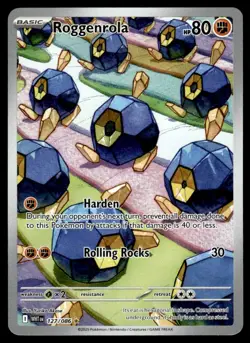 2025 Scarlet & Violet Series - White Flare Roggenrola Illustration Rare #127 - Image 1
