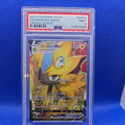 Zeraora Vmax GG42/GG70 Crown Zenith Holo Ultra Rare Pokemon TCG PSA 9 - Image 1