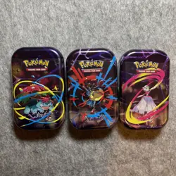 Pokemon TCG Mega Evolution Tins Lot of 3 Pokemon new sealed - Image 1