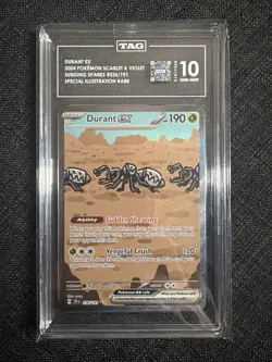 Pokemon TCG: Surging Sparks Durant Ex 236/191 SIR TAG Gem Mint 10 - Image 1