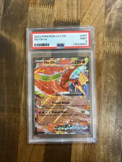 Graded PSA 9 2023 Pokemon CLC EN HO-OH Ex #007 - Image 1