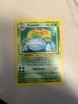 Pokemon TCG Venusaur Base Set Holo Rare - Image 1