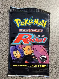 G1N Factory Sealed POKEMON Team Rocket Booster Pack 1st edition original owner n - Image 1