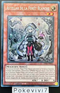 Carte YU-GI-OH! ASTELLAR DE LA FORET BLANCHE INFO-FR013 Secret Rare NEUF - Image 1