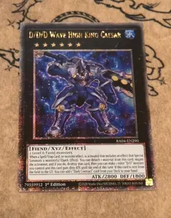 Yugioh D/D/D Wave High King Caesar RA04-EN290 Quarter Century Secret Rare NM - Image 1