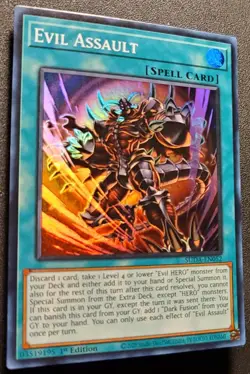 Yu-Gi-Oh! Evil Assault - SUDA - EN052 - Supreme Darkness - Super Rare 1st Ed. NM - Image 2