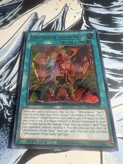 YU-GI-OH LIBROMANCER ORIGIN STORY 1ST ED ULTRA RARE NM/MINT CYAC-EN063 - Image 1
