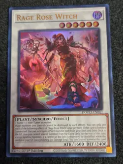 x1 Rage Rose Witch - DOOD-EN040 - Ultra Rare - 1st Edition Yu-Gi-Oh! M/NM - Image 1