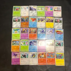 Pokemon Card Lot Of 30 Japanese Common Uncommon Rare - Image 1