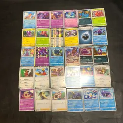 Pokemon Card Lot Of 30 Japanese Common Uncommon Rare - Image 1