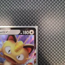 Meowth V SWSH004 Pokemon TCG Card Full Art Holo Promo - Image 3
