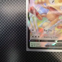 Meowth V SWSH004 Pokemon TCG Card Full Art Holo Promo - Image 4