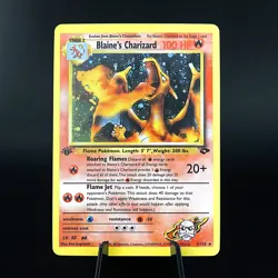 [ART CARD] Blaine's Charizard Holo CUSTOM MADE *READ DESCRIPTION* - Image 1