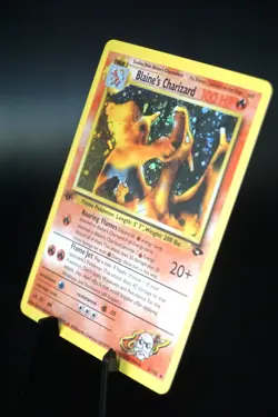 [ART CARD] Blaine's Charizard Holo CUSTOM MADE *READ DESCRIPTION* - Image 3