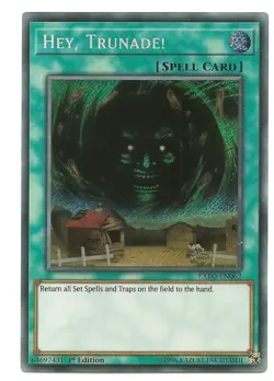 EXFO-EN062 Hey, Trunade! Secret Rare Yu-Gi-Oh Card 1st Edition New - Image 1
